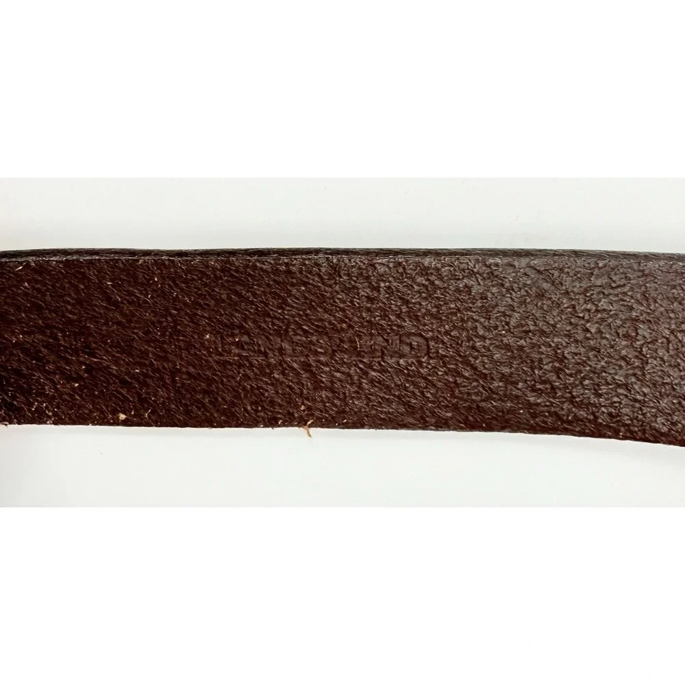 Lands' End‎ Dark Brown Leather Belt Men's Size 44 (52.25